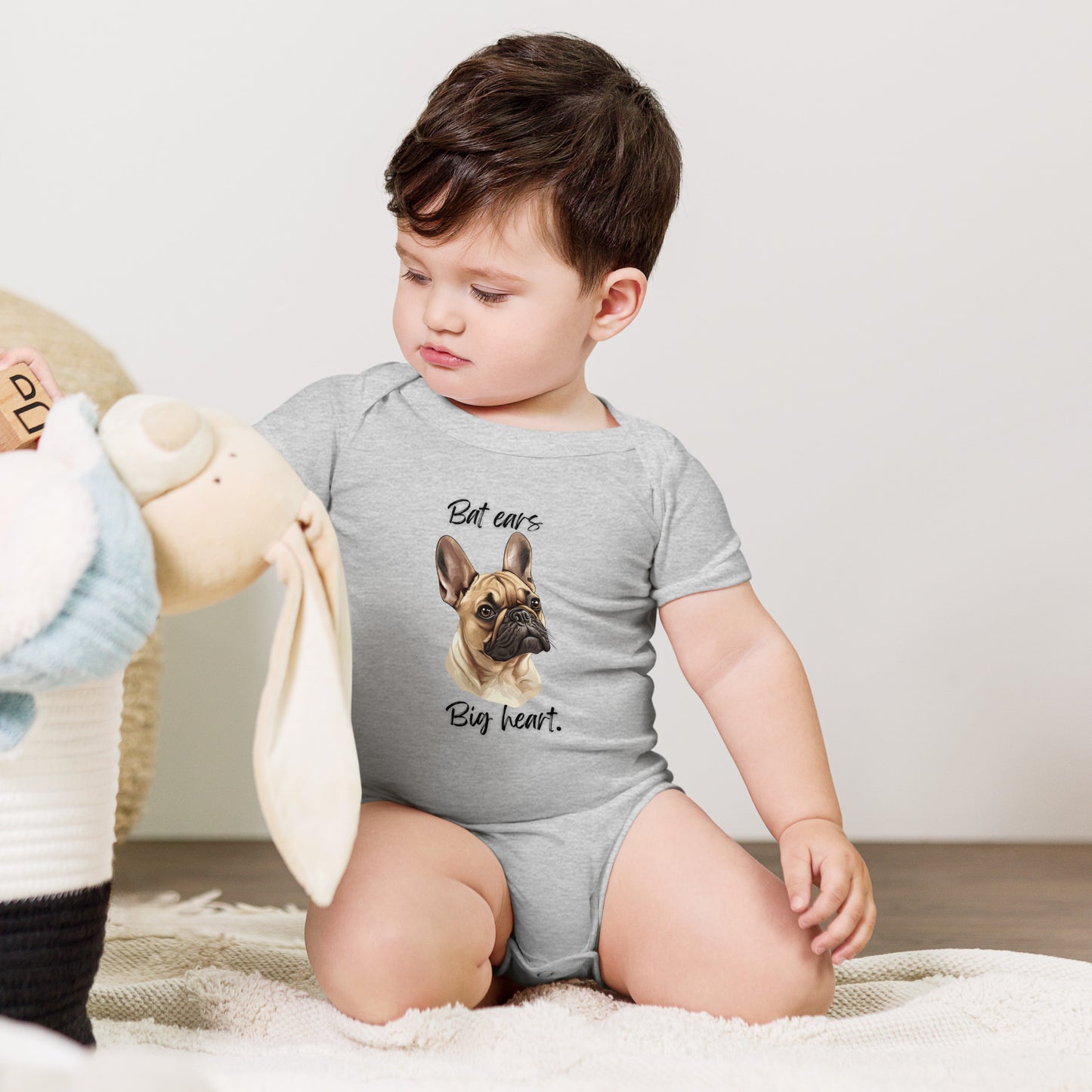 French Bulldog - Baby short sleeve one piece