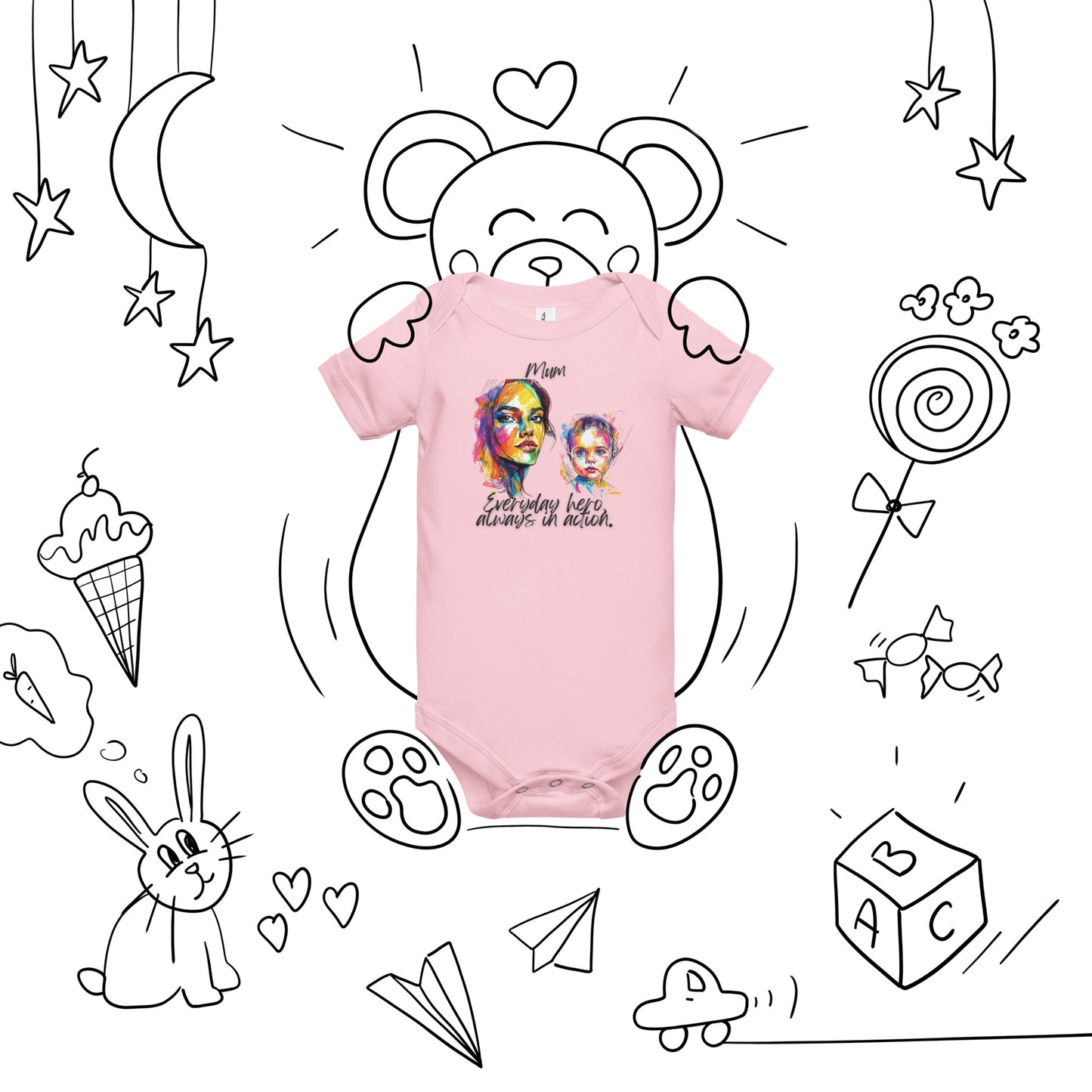 Mum´s Baby short sleeve one piece