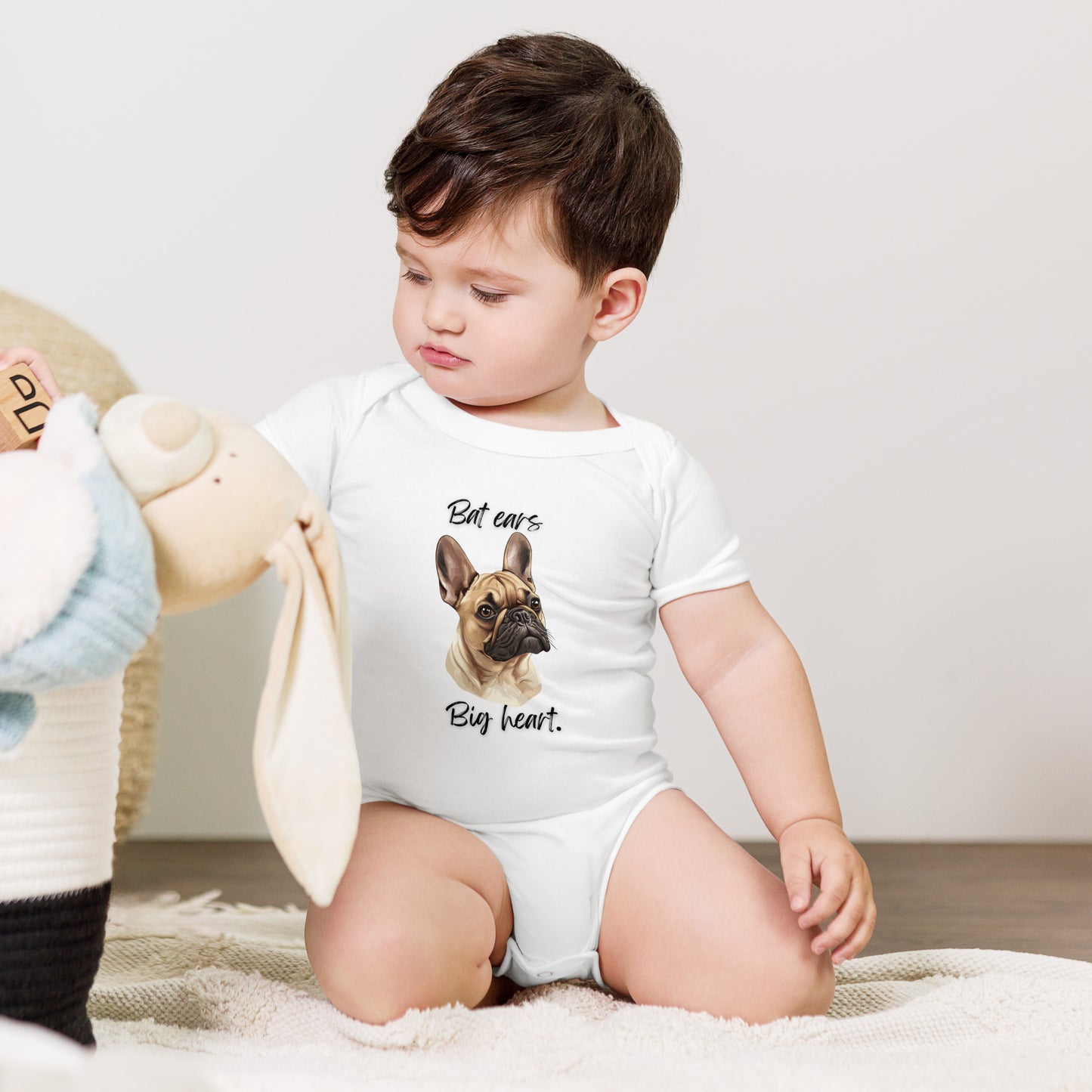 French Bulldog - Baby short sleeve one piece