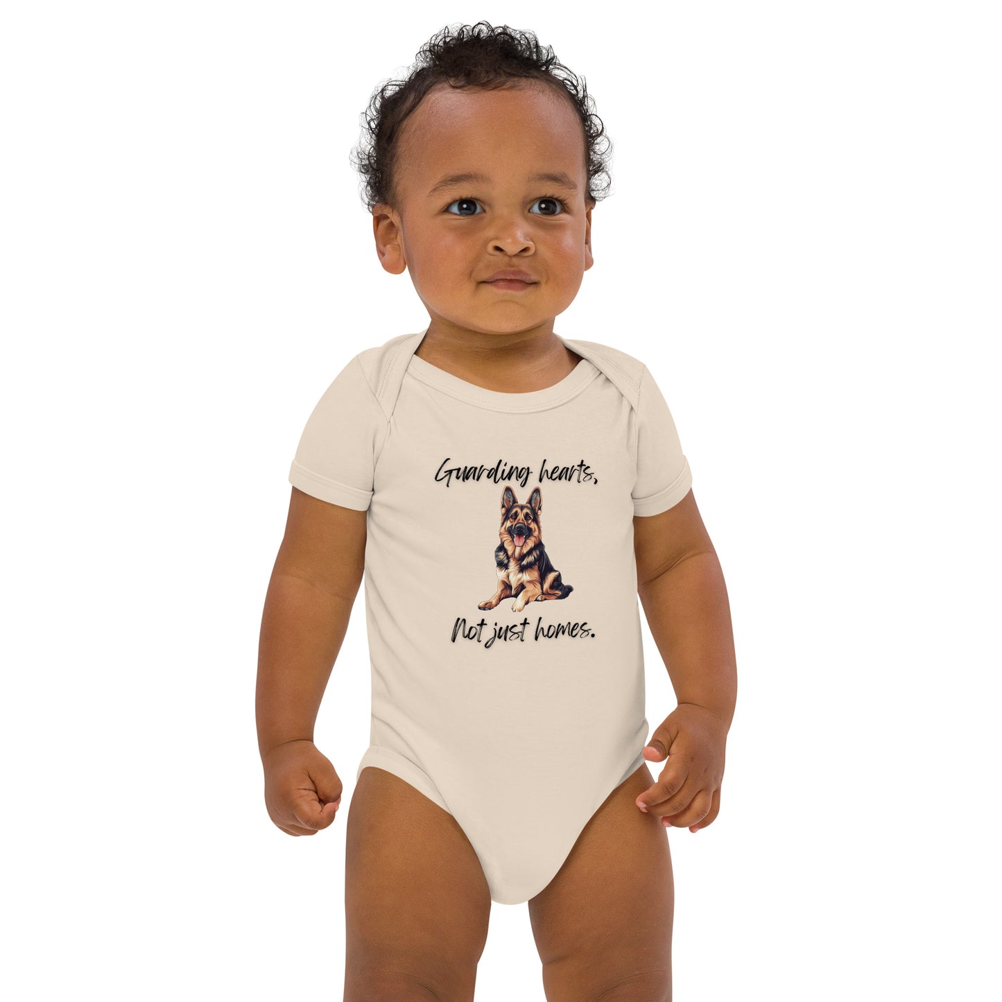 German Shepherd - Organic cotton baby bodysuit