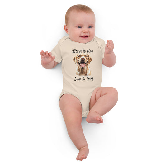 Labrador Retriever - Organic cotton baby bodysuit