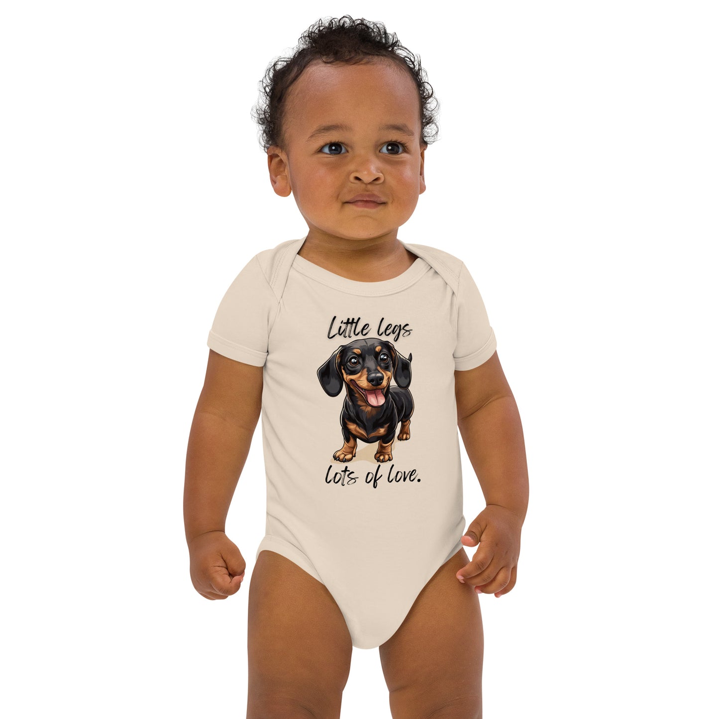 Dachshund - Organic cotton baby bodysuit