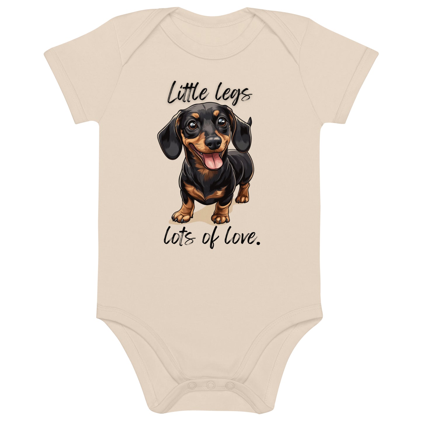 Dachshund - Organic cotton baby bodysuit