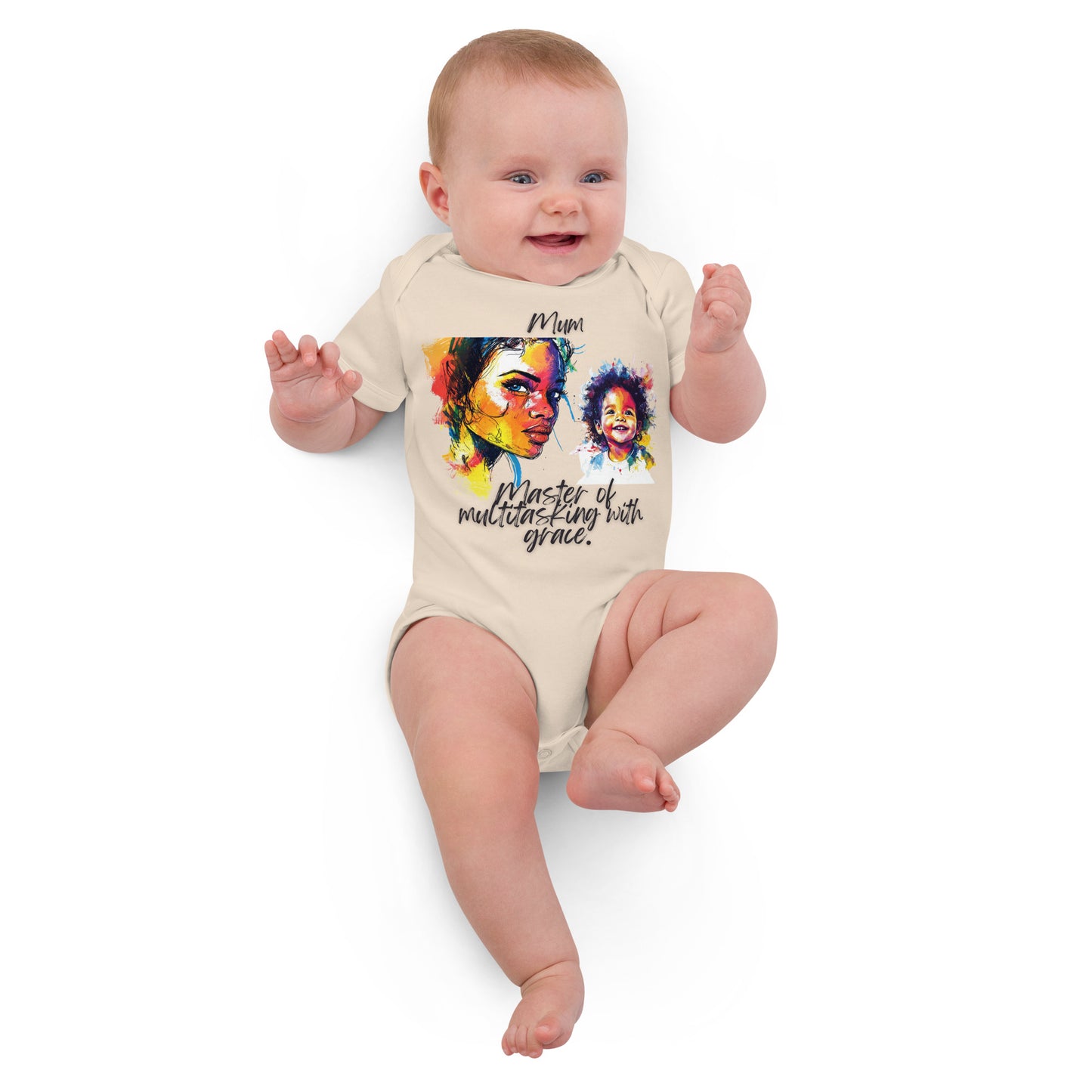 Mum´s Organic cotton baby bodysuit