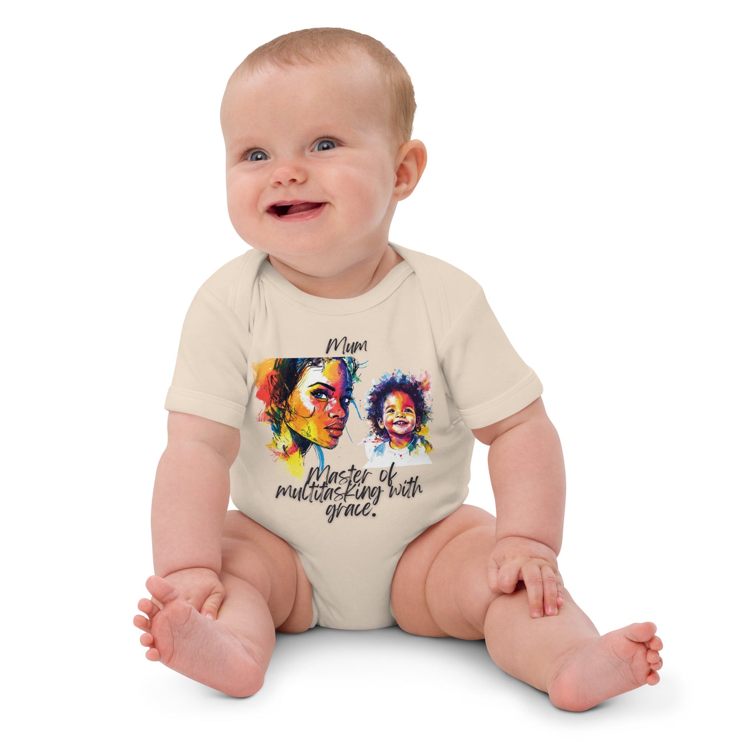 Mum´s Organic cotton baby bodysuit