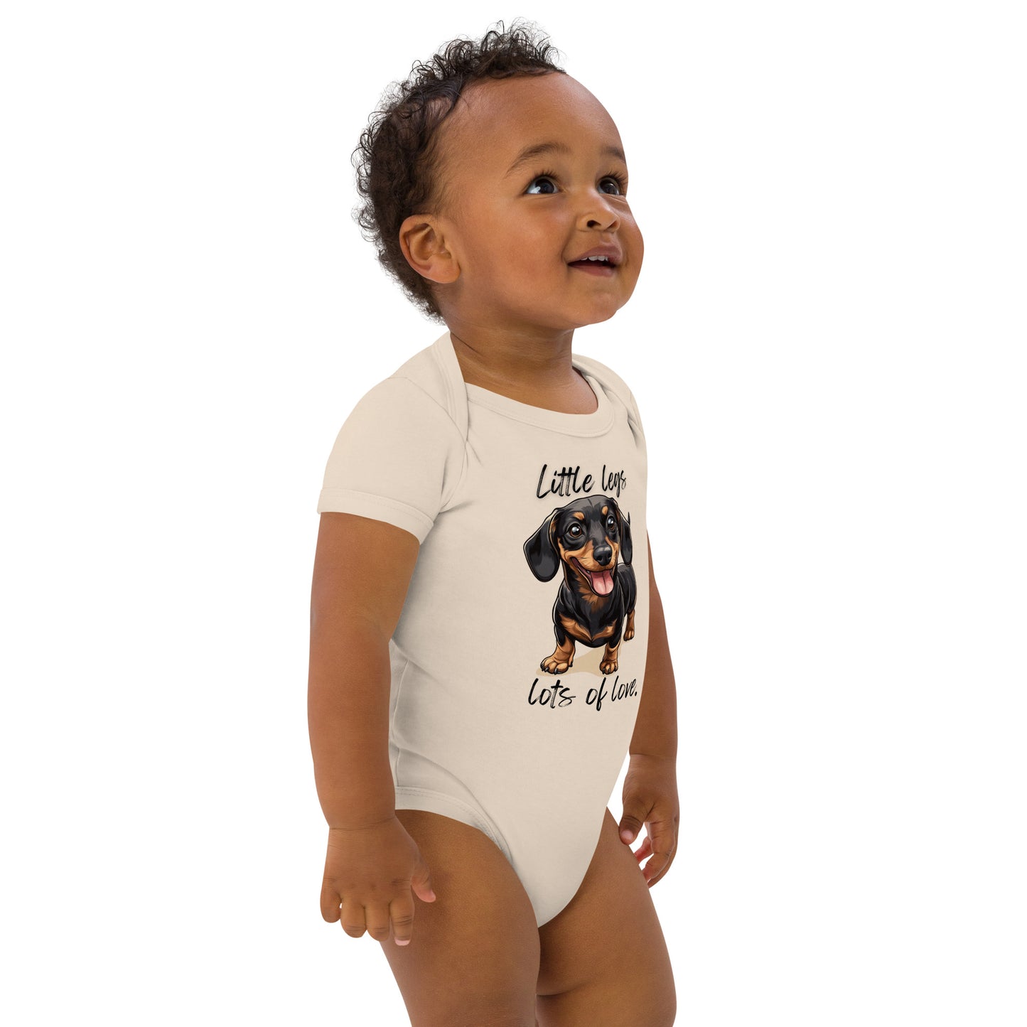 Dachshund - Organic cotton baby bodysuit