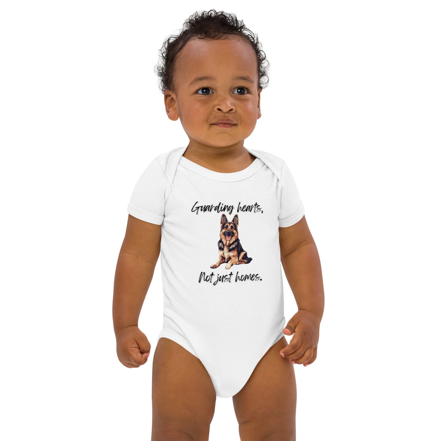 German Shepherd - Organic cotton baby bodysuit