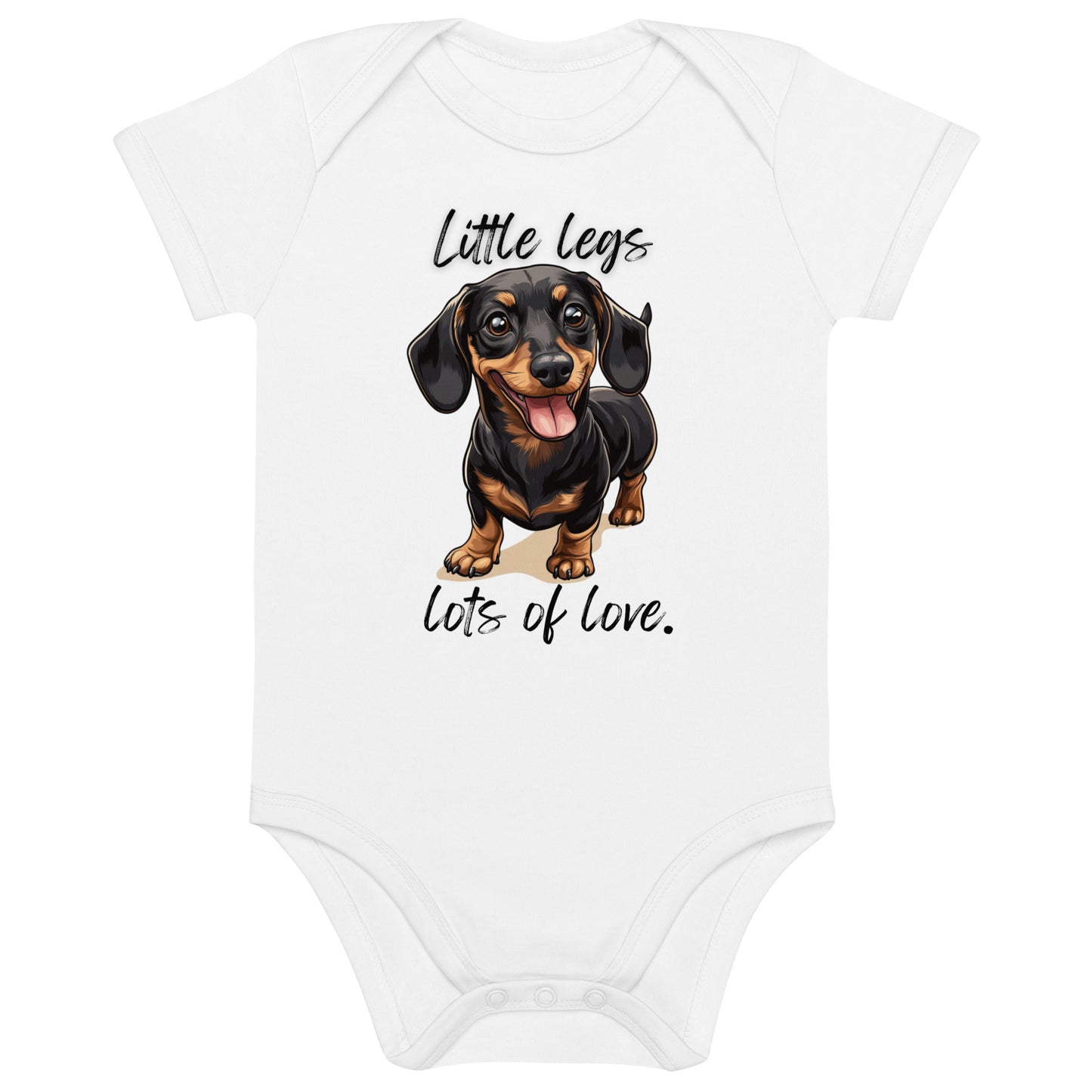 Dachshund - Organic cotton baby bodysuit