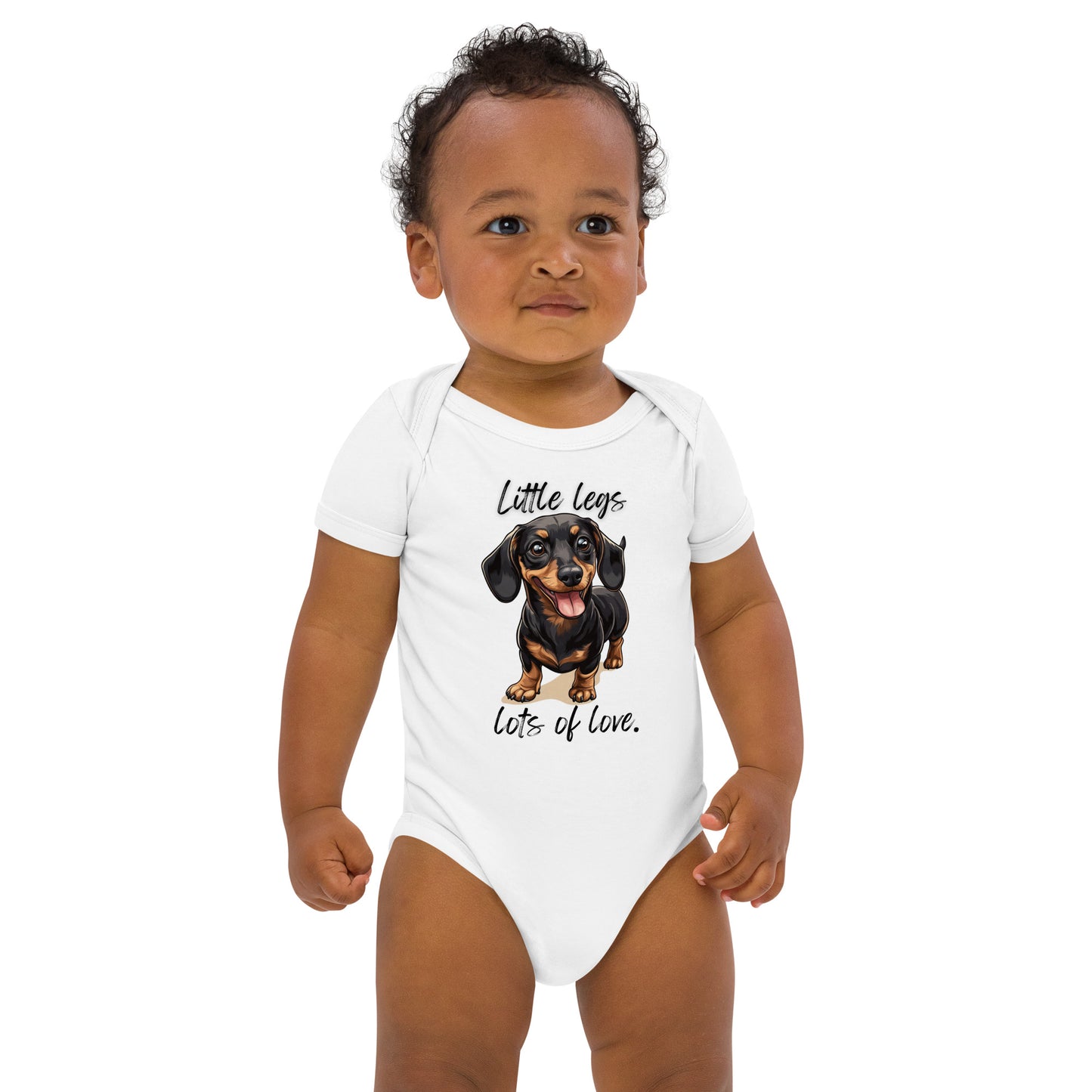 Dachshund - Organic cotton baby bodysuit