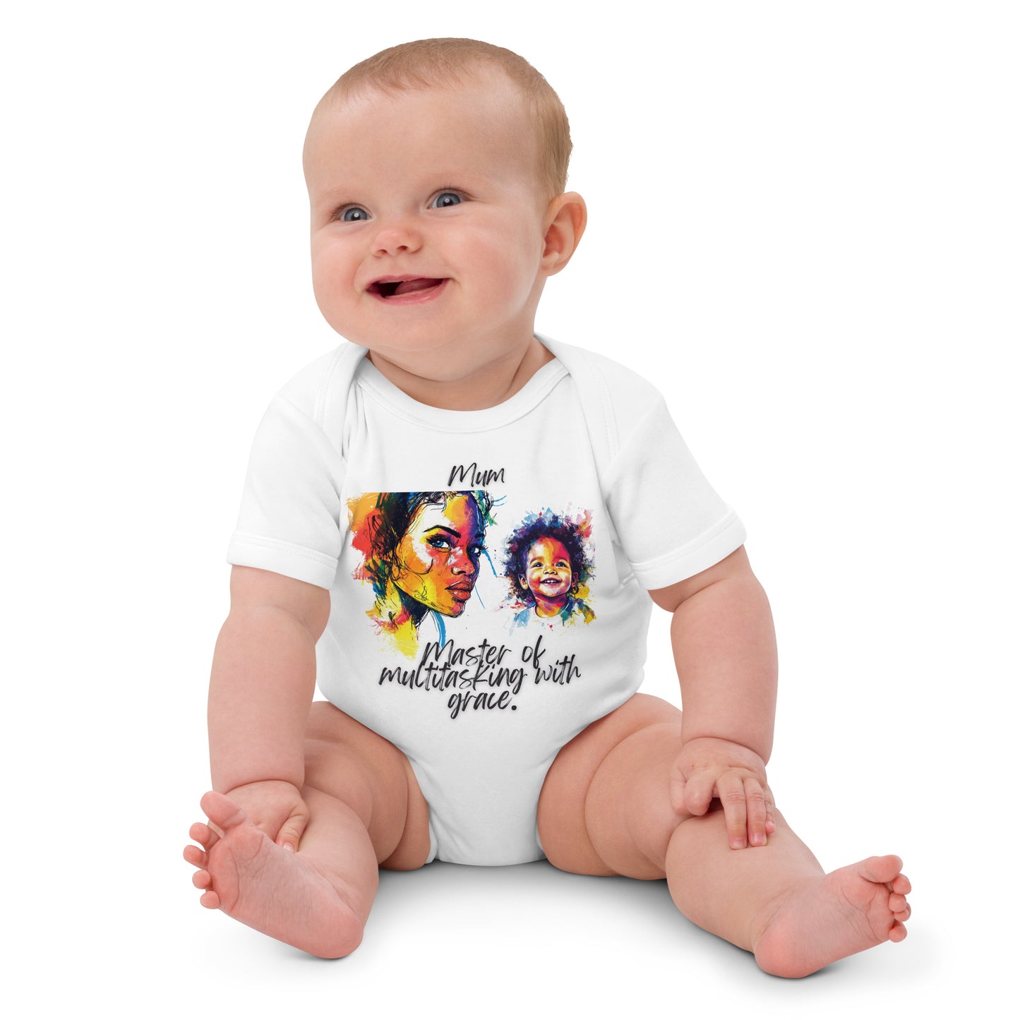 Mum´s Organic cotton baby bodysuit