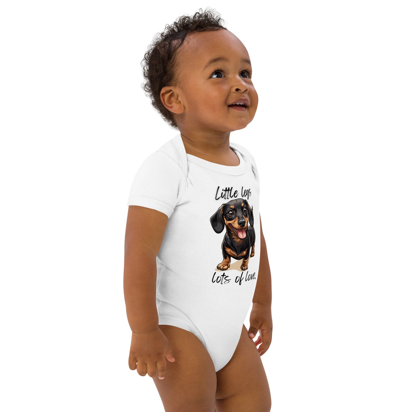 Dachshund - Organic cotton baby bodysuit