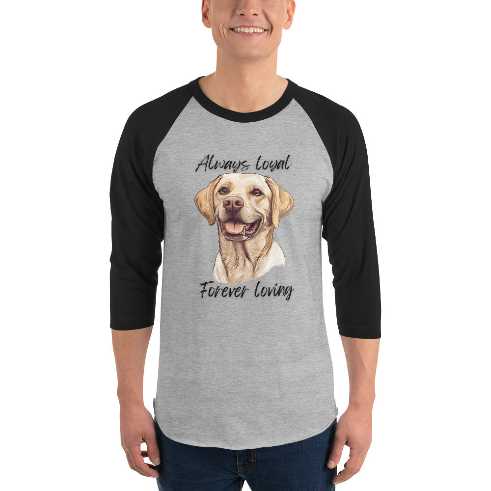 Labrador Retriever - 3/4 sleeve raglan shirt