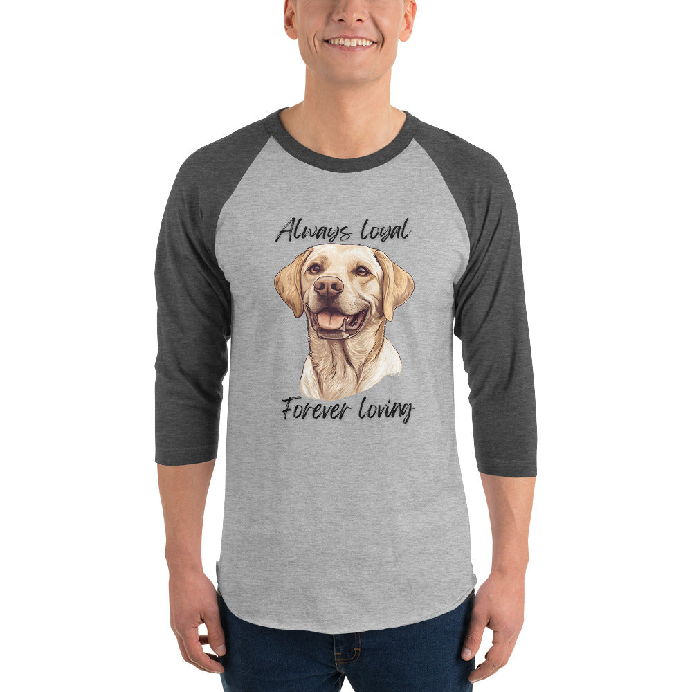 Labrador Retriever - 3/4 sleeve raglan shirt