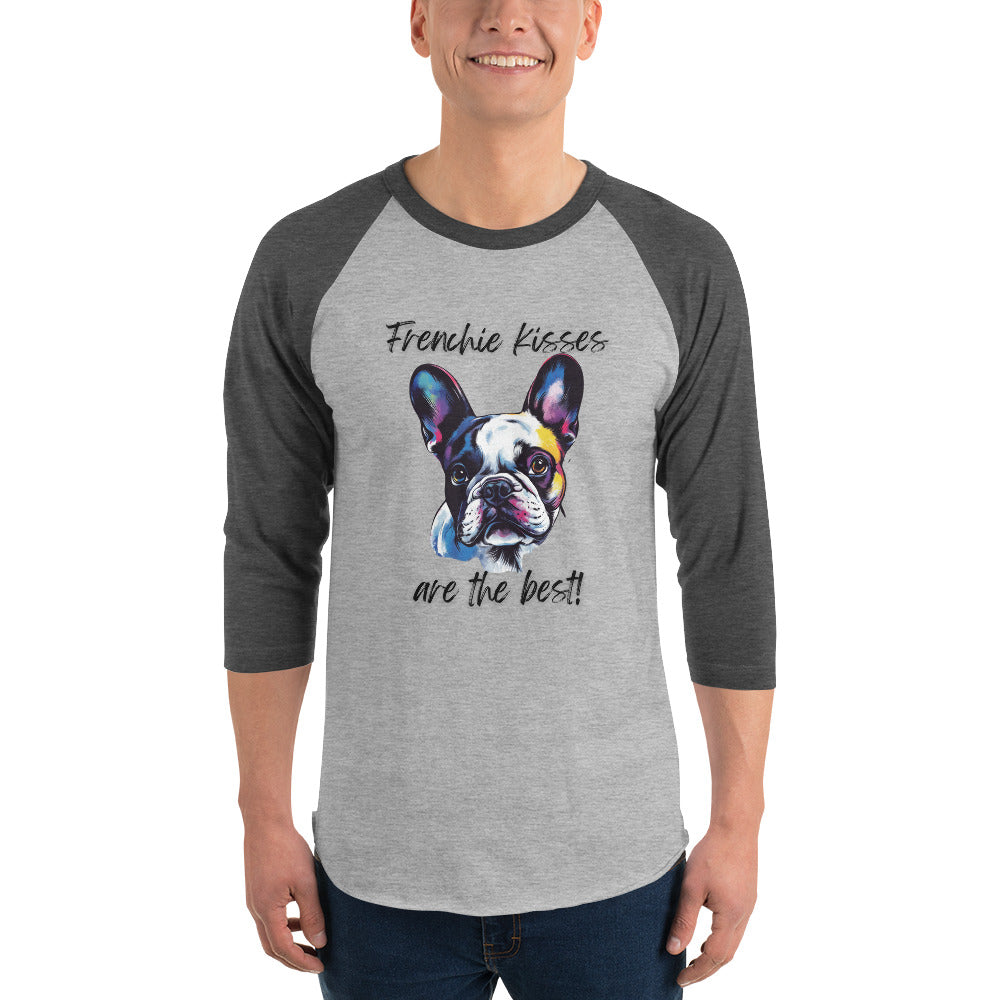 French Bulldog - 3/4 sleeve raglan shirt