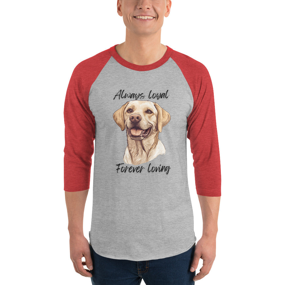 Labrador Retriever - 3/4 sleeve raglan shirt