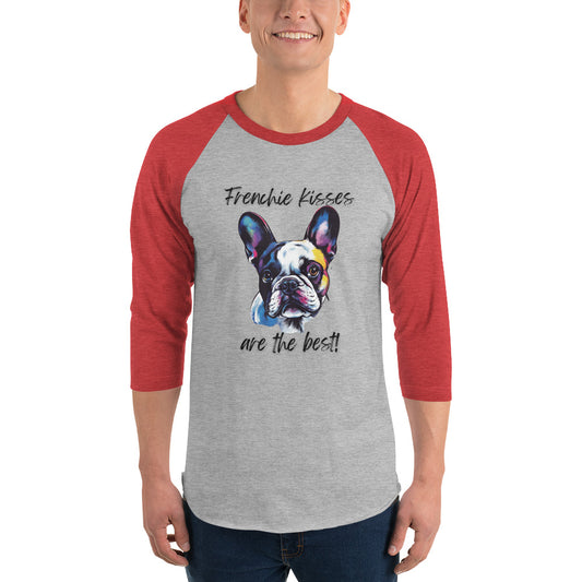 French Bulldog - 3/4 sleeve raglan shirt