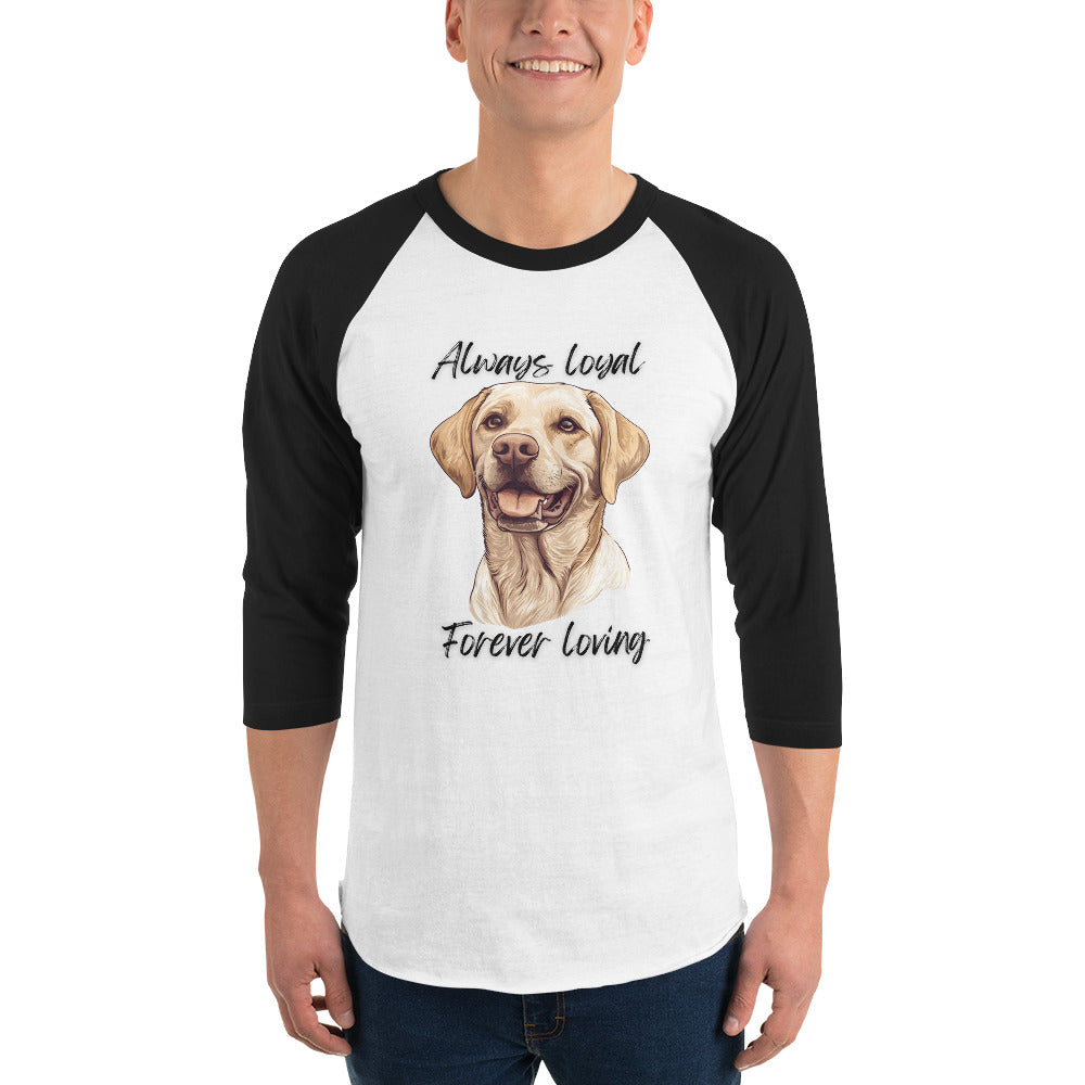 Labrador Retriever - 3/4 sleeve raglan shirt