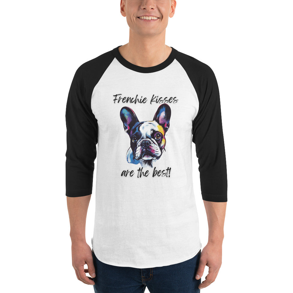 French Bulldog - 3/4 sleeve raglan shirt