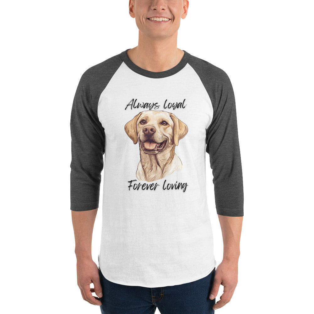 Labrador Retriever - 3/4 sleeve raglan shirt