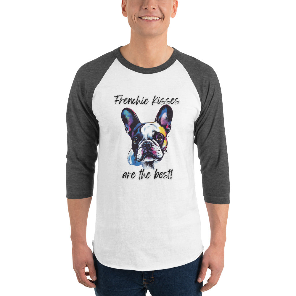 French Bulldog - 3/4 sleeve raglan shirt