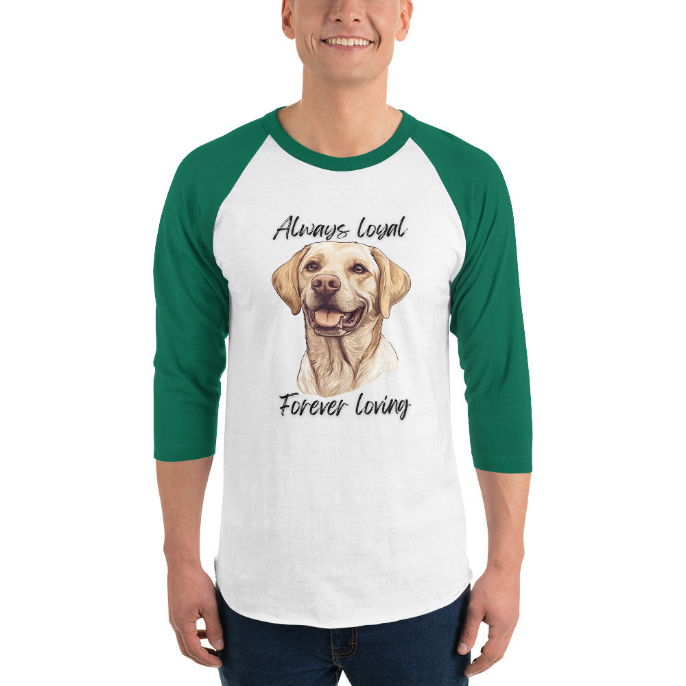 Labrador Retriever - 3/4 sleeve raglan shirt