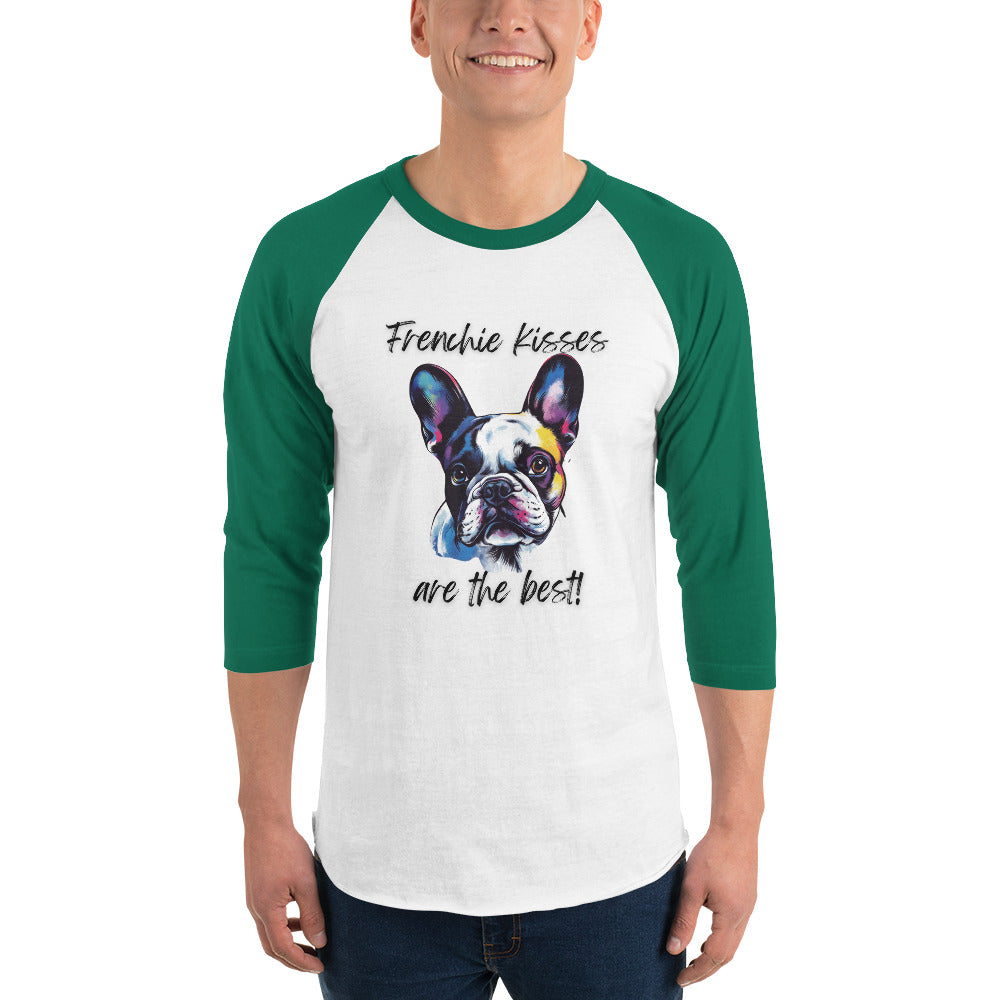 French Bulldog - 3/4 sleeve raglan shirt