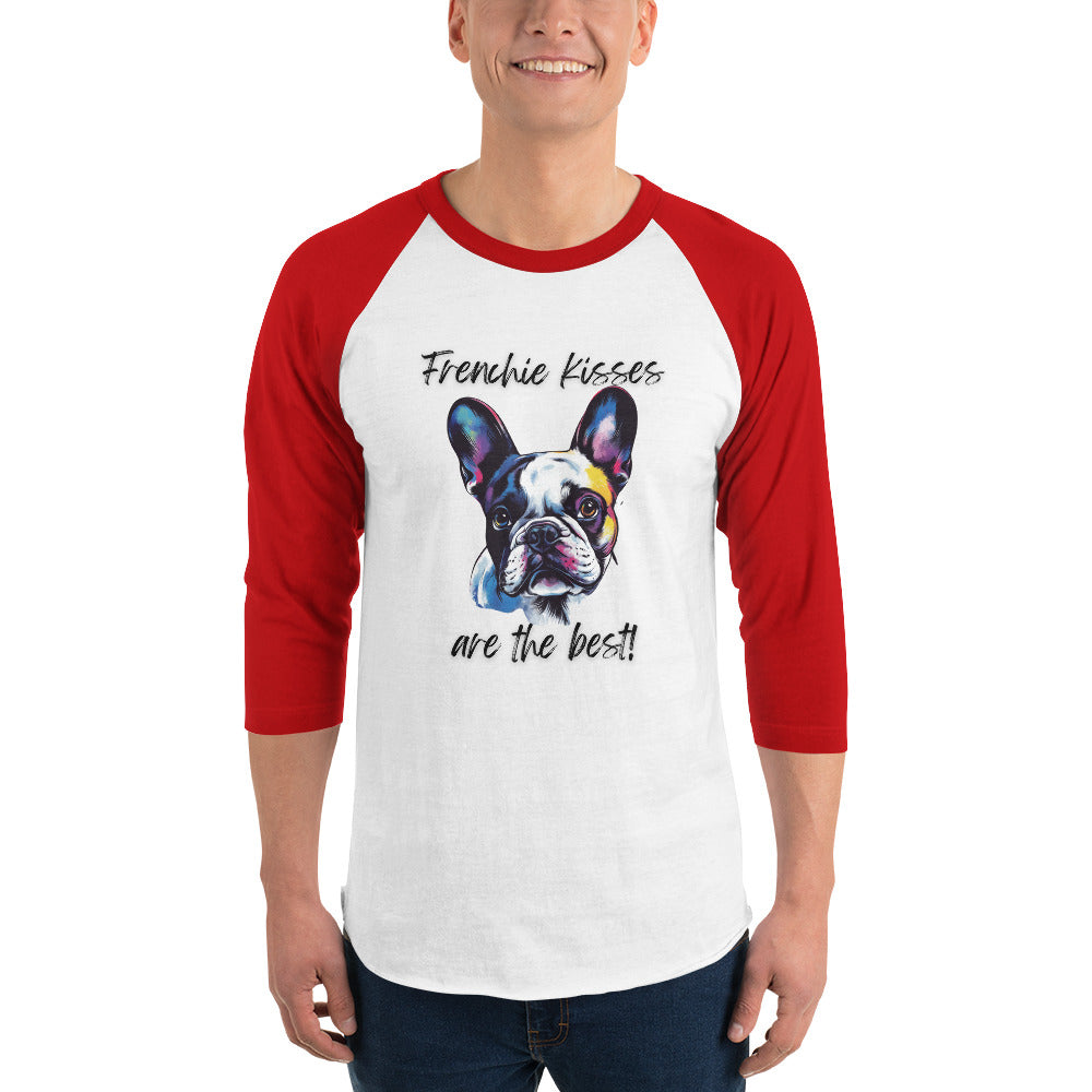 French Bulldog - 3/4 sleeve raglan shirt