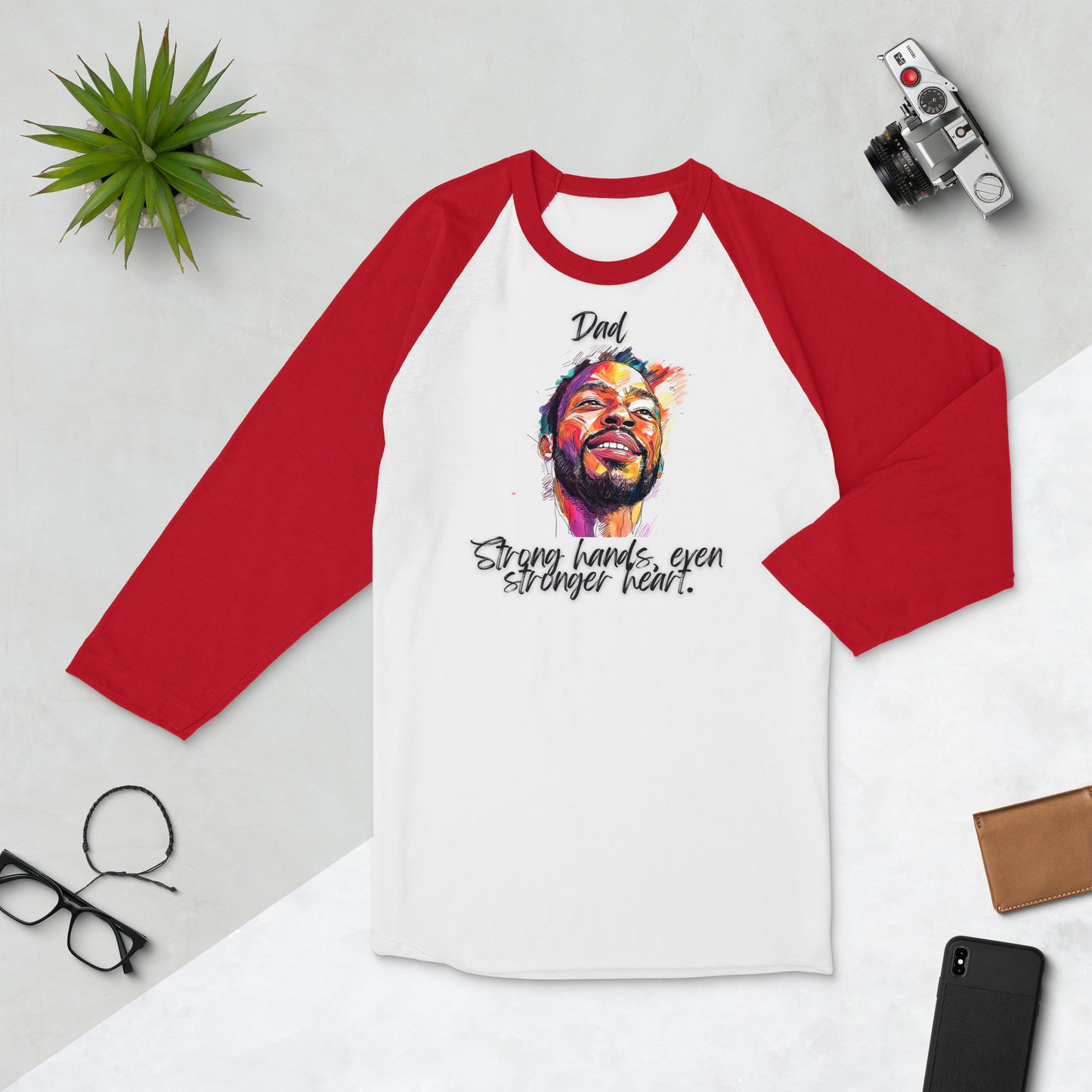 Dad´s 3/4 sleeve raglan shirt