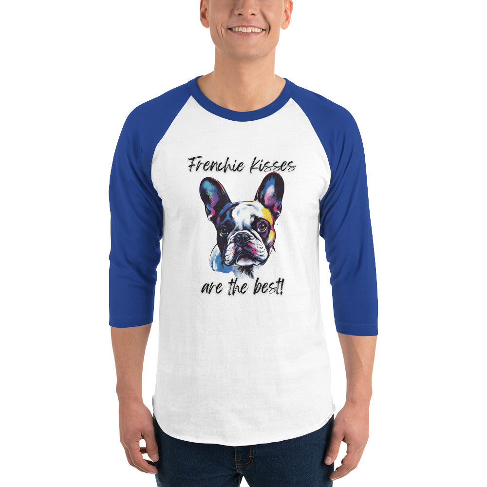 French Bulldog - 3/4 sleeve raglan shirt