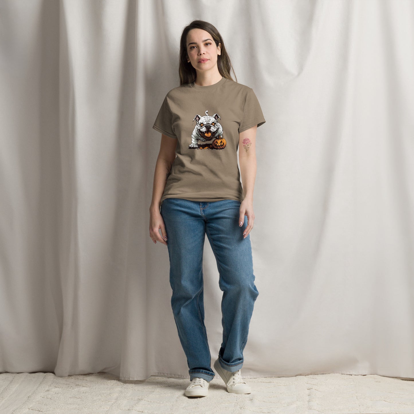 Halloween Bulldog Unisex classic tee