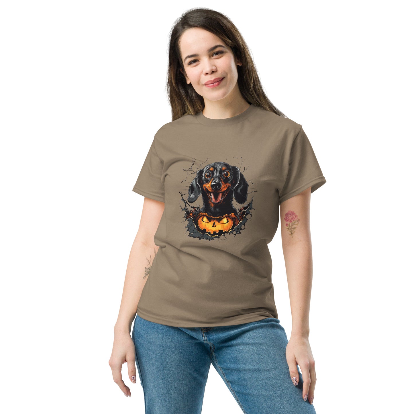 Halloween Dachshund Unisex classic tee