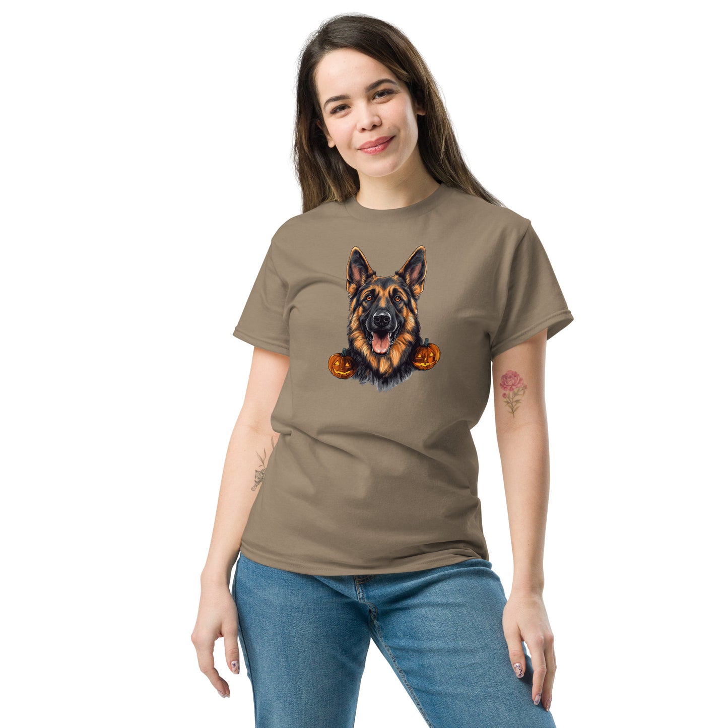 Halloween German Shepherd Unisex classic tee