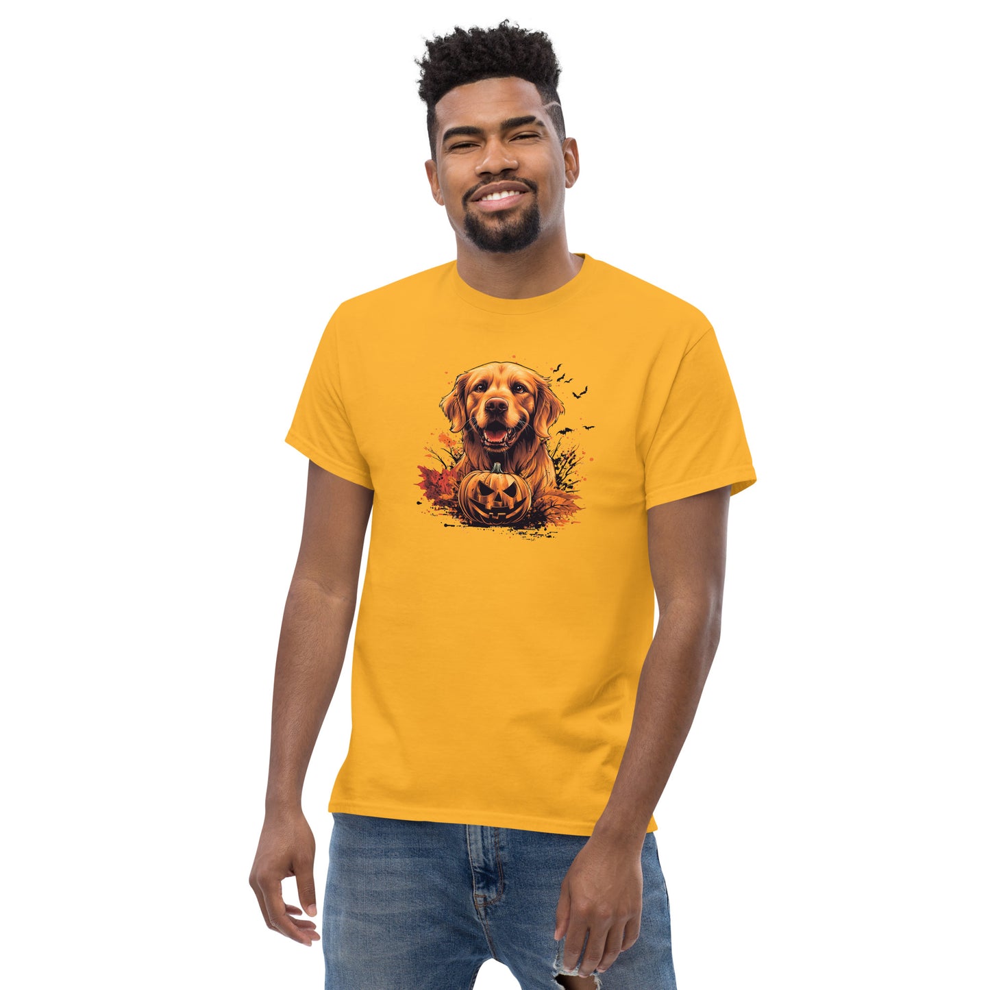 Halloween Golden Retriever Unisex classic tee