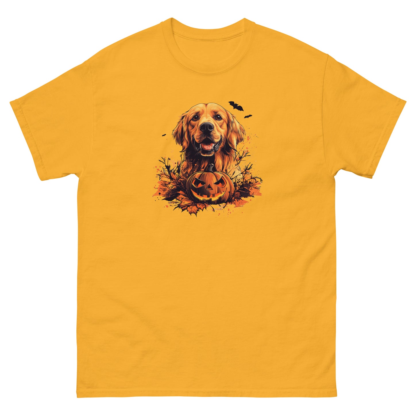 Halloween Golden Retriever Unisex classic tee