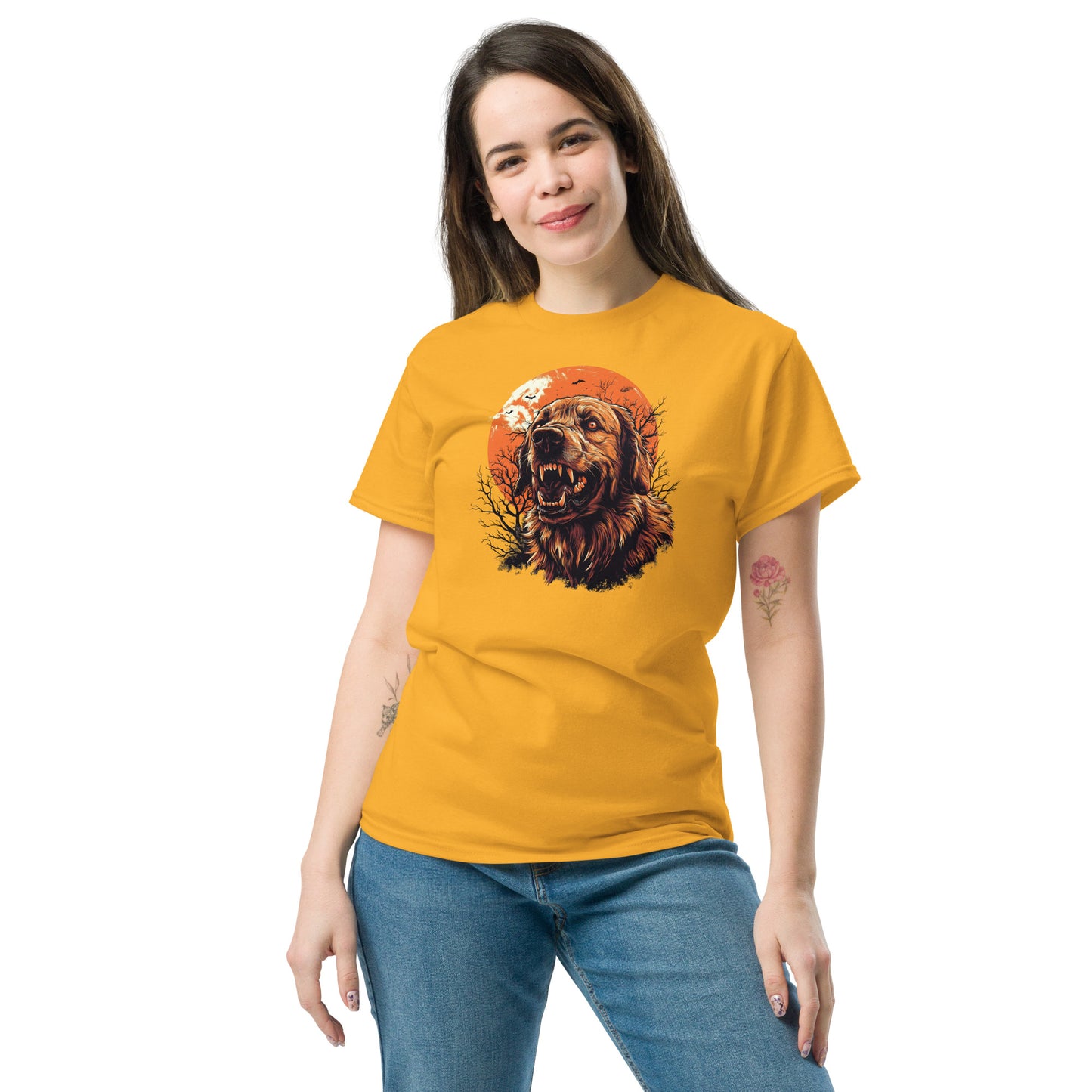 Halloween Golden Retriever Unisex classic tee