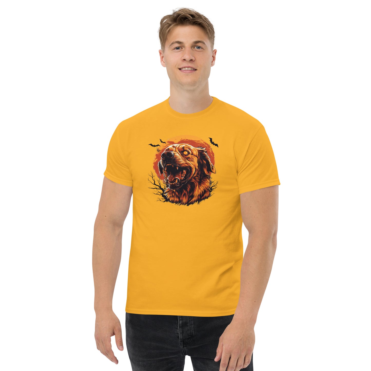 Halloween Golden Retriever Unisex classic tee