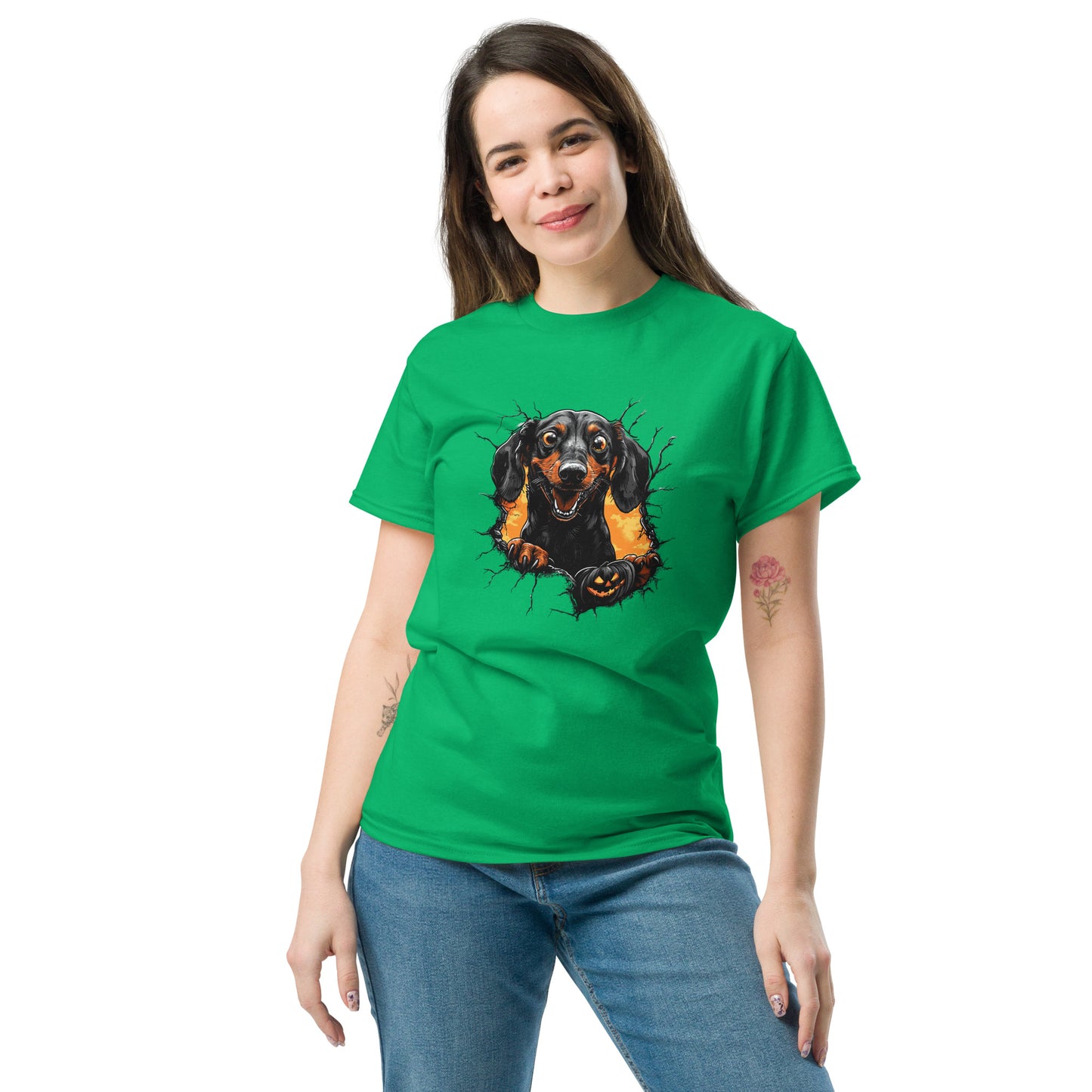 Halloween Dachshund Unisex classic tee