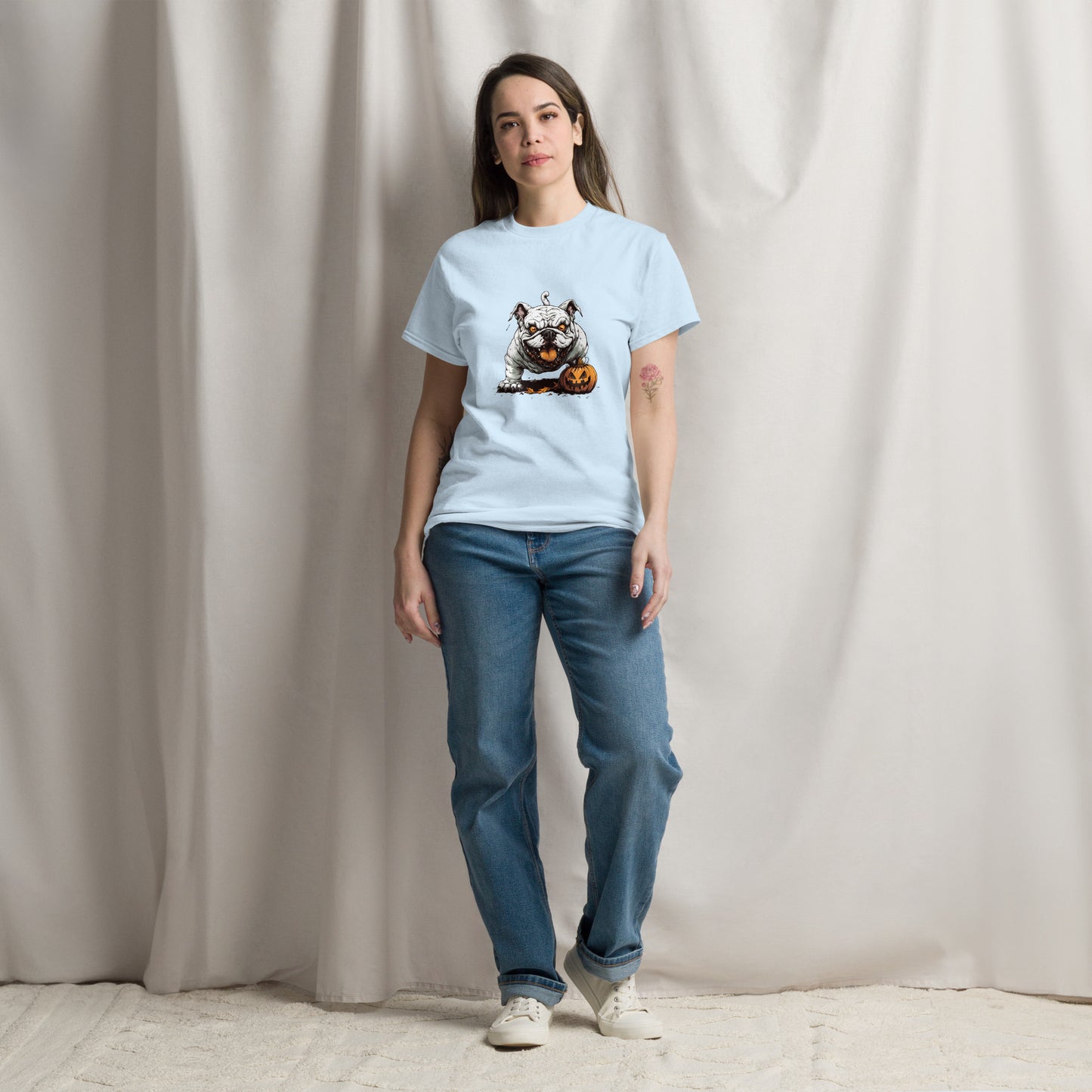 Halloween Bulldog Unisex classic tee