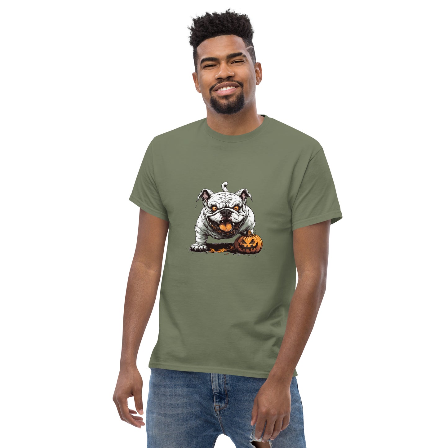 Halloween Bulldog Unisex classic tee