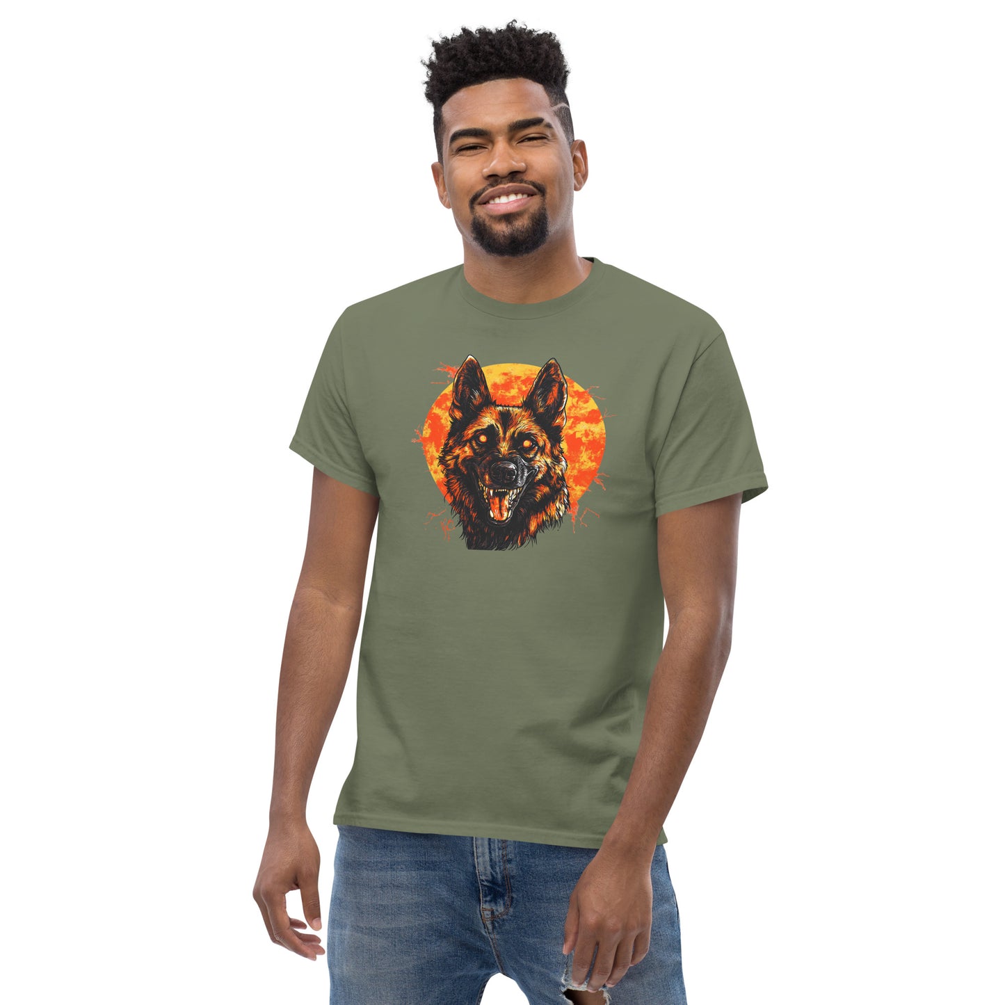 Halloween German Shepherd Unisex classic tee