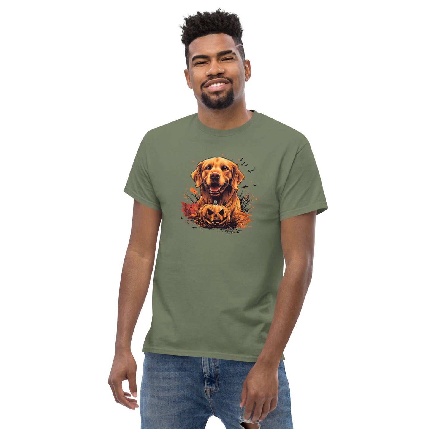 Halloween Golden Retriever Unisex classic tee