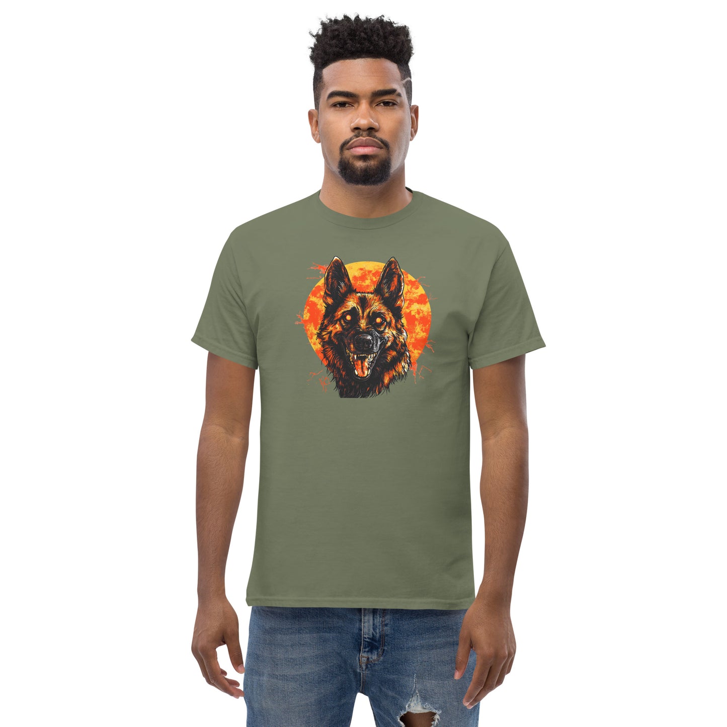 Halloween German Shepherd Unisex classic tee