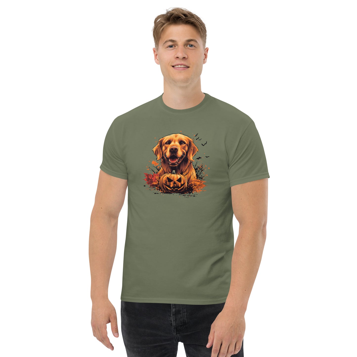 Halloween Golden Retriever Unisex classic tee