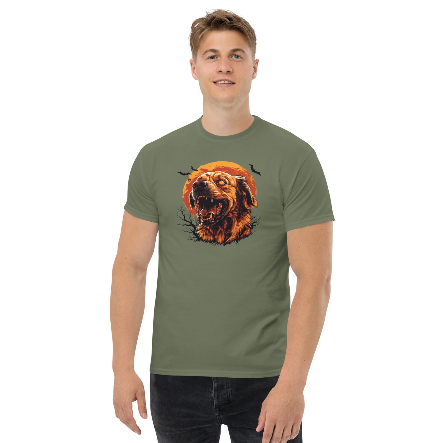 Halloween Golden Retriever Unisex classic tee