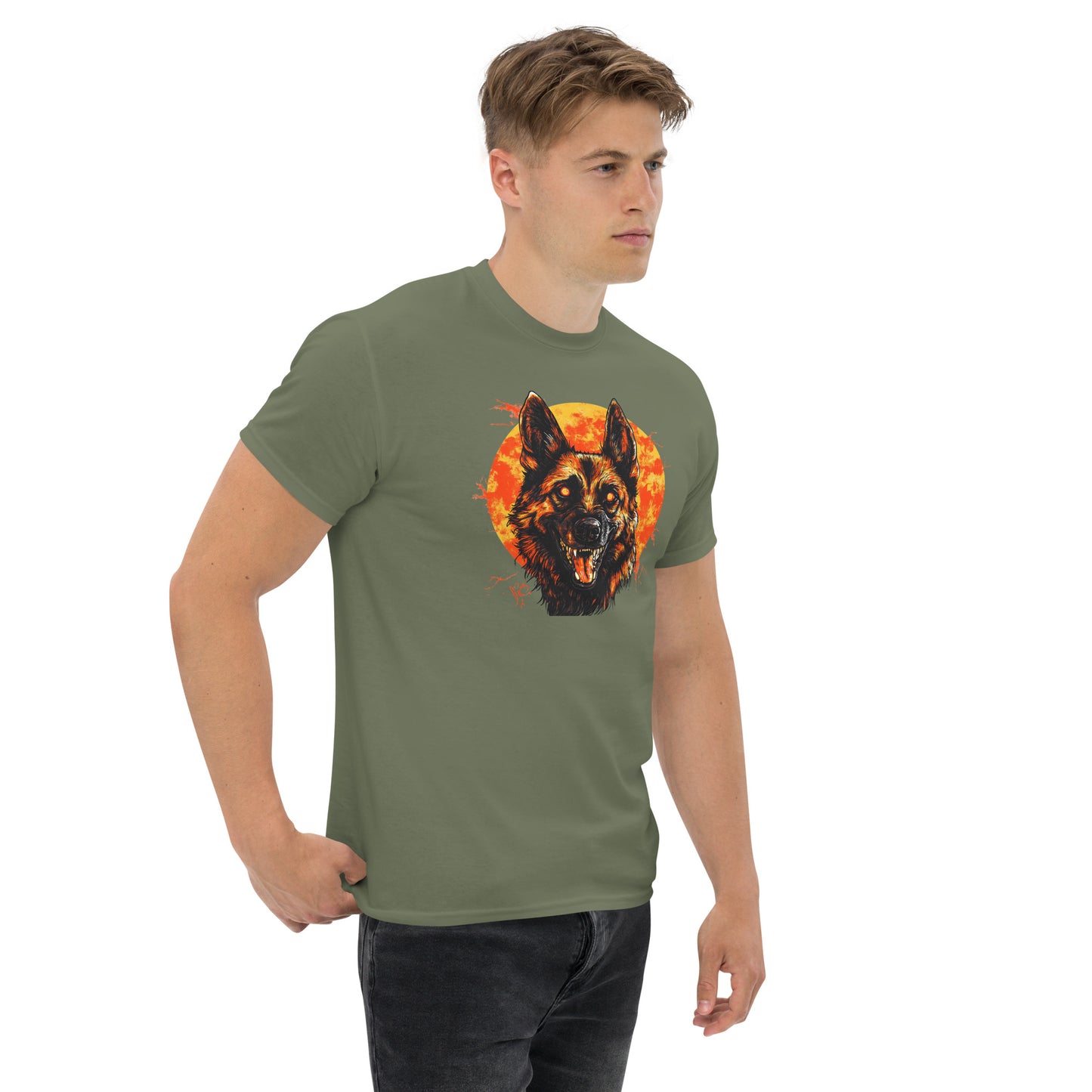 Halloween German Shepherd Unisex classic tee