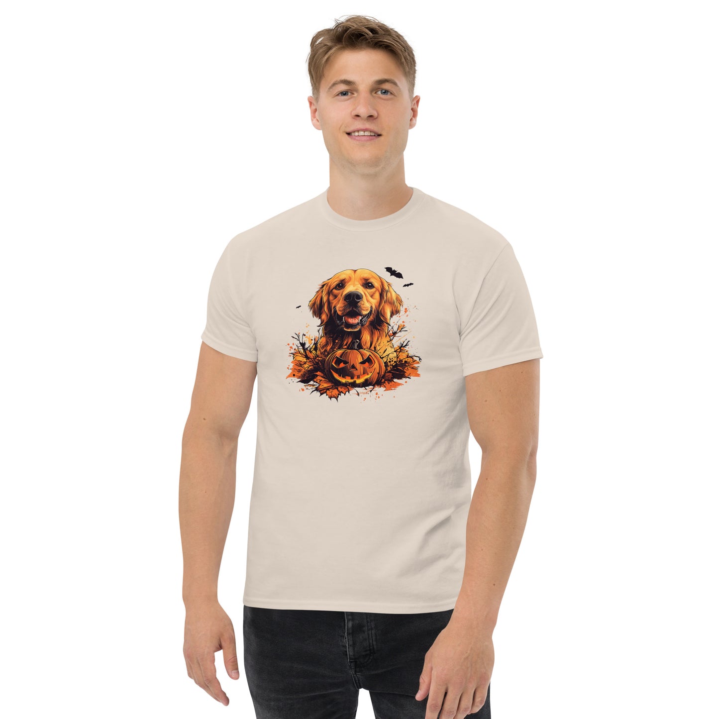 Halloween Golden Retriever Unisex classic tee