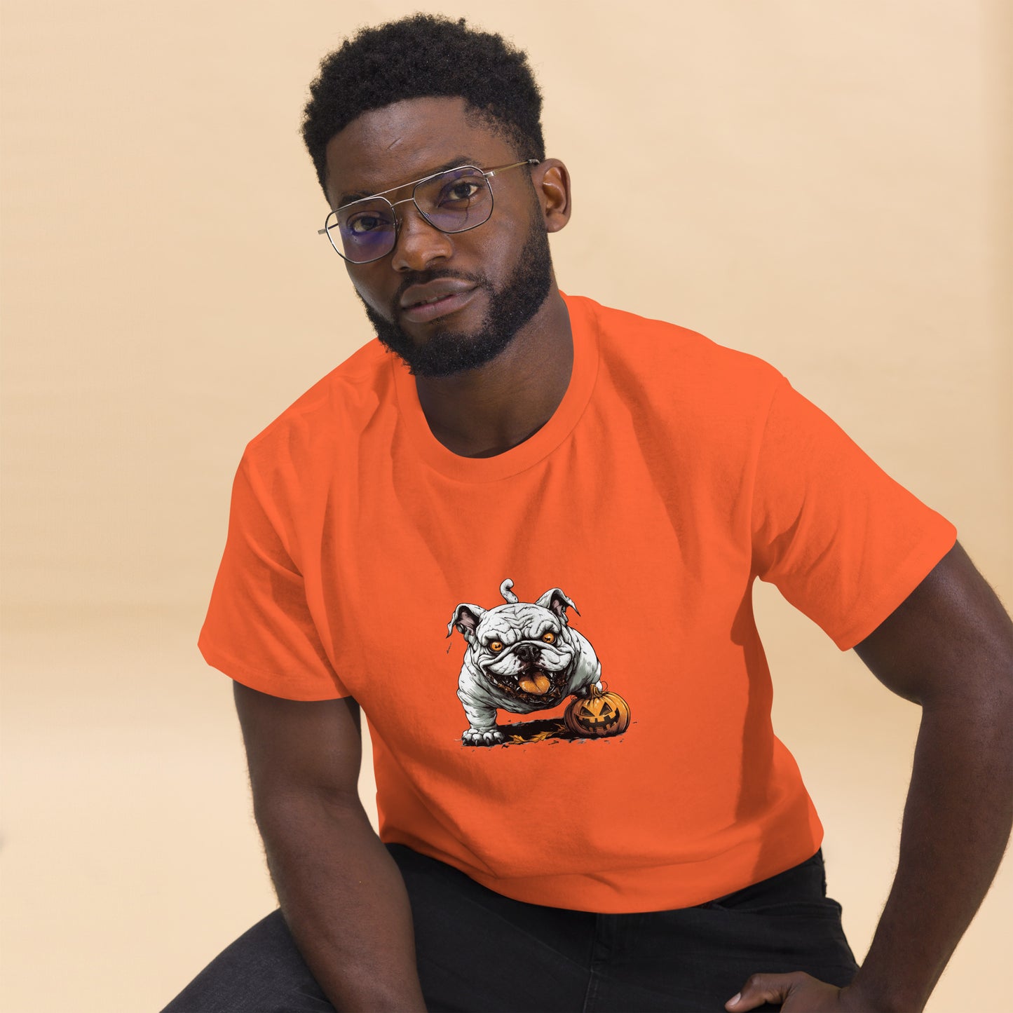 Halloween Bulldog Unisex classic tee