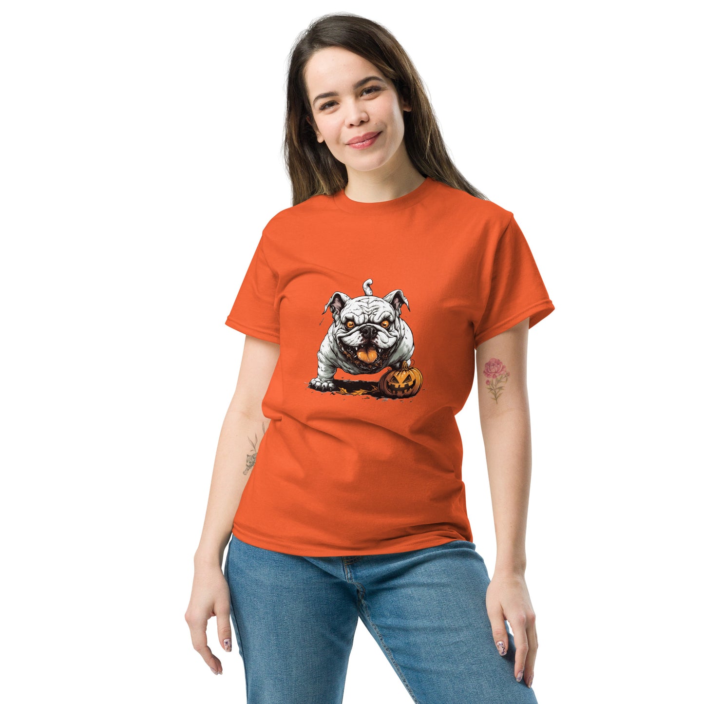 Halloween Bulldog Unisex classic tee