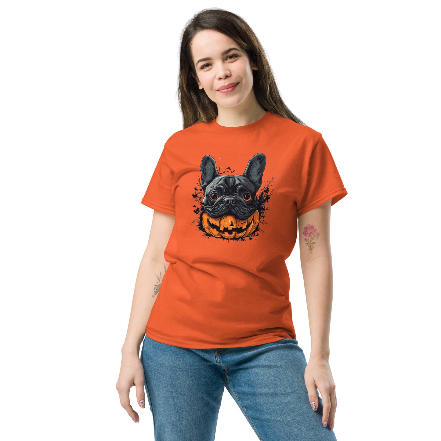 Halloween French Bulldog Unisex classic tee