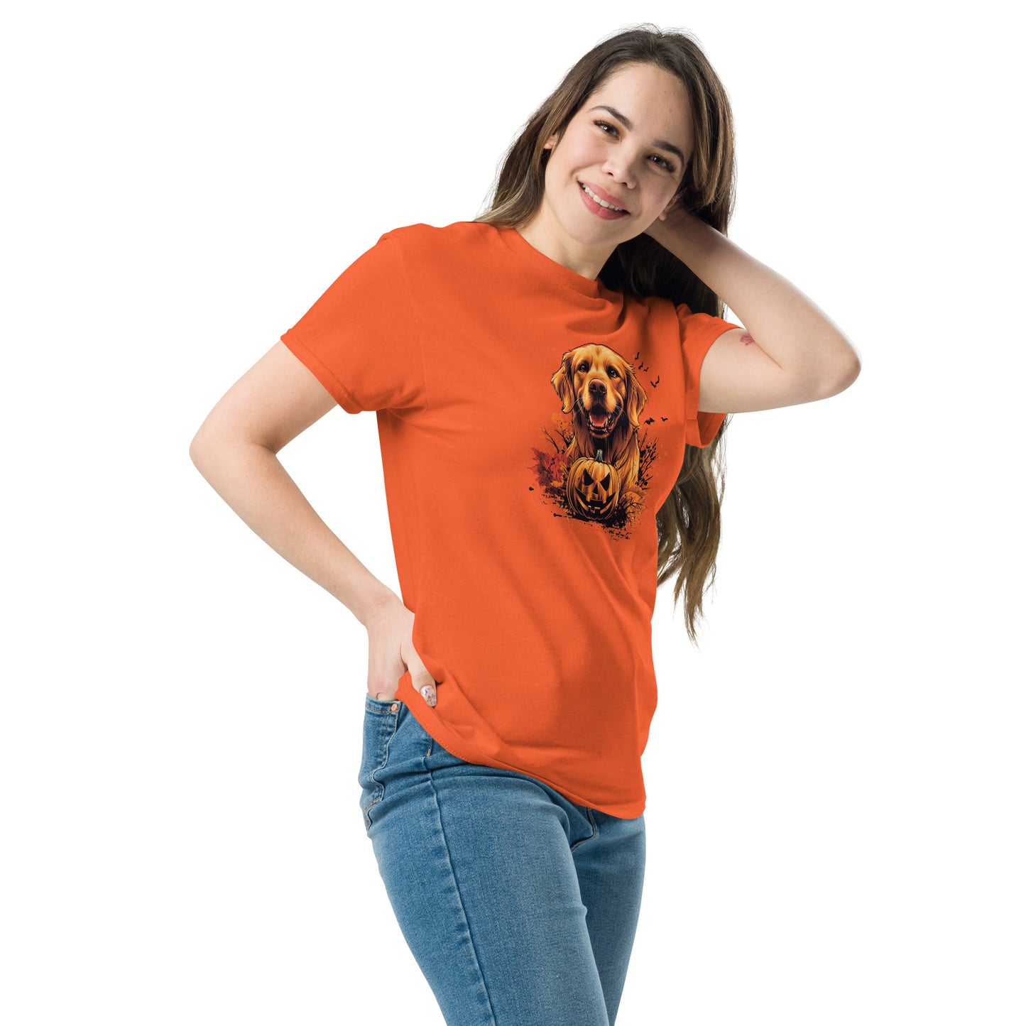 Halloween Golden Retriever Unisex classic tee